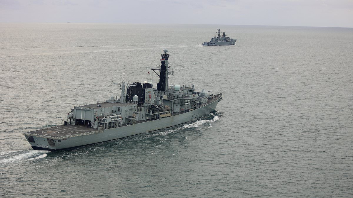 Royal Navy scrambles warship to shadow Russian ships UK waters